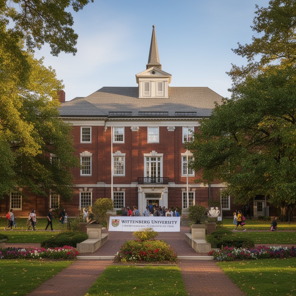 AI-generated illustration of Wittenberg University