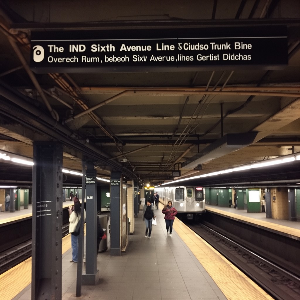 AI-generated illustration of IND Sixth Avenue Line