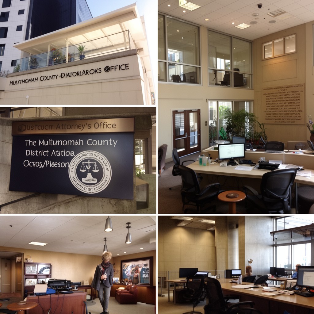 AI-generated illustration of Multnomah County District Attorney’s Office