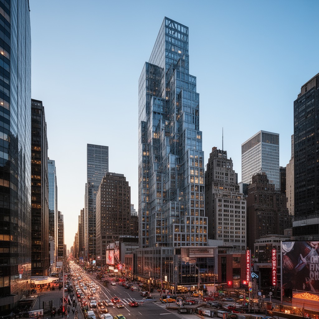 AI-generated illustration of One Five One West 42nd Street