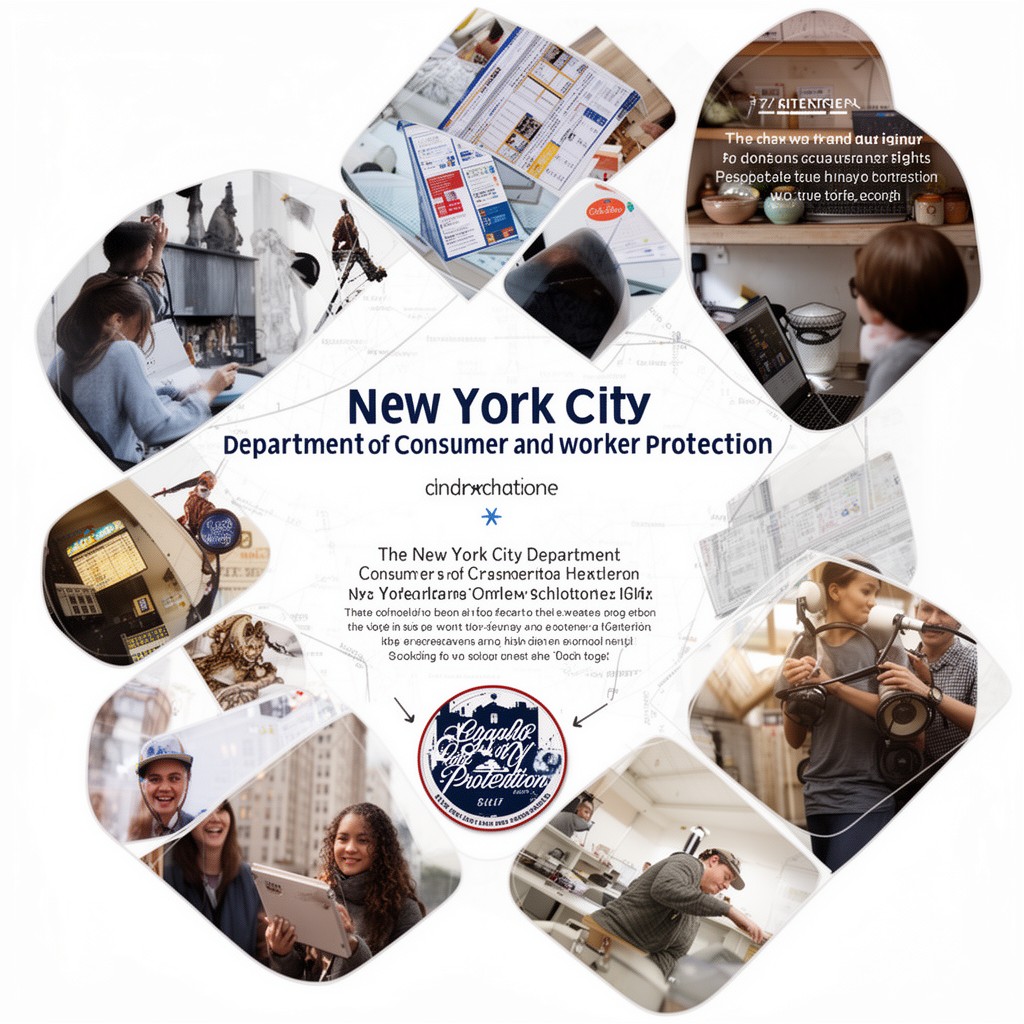 AI-generated illustration of New York City Department of Consumer and Worker Protection