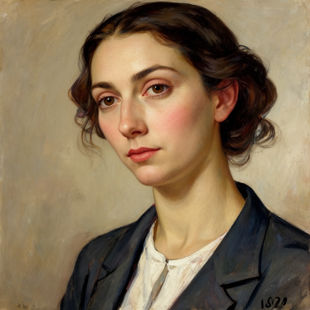 AI-generated illustration of Fernande Olivier