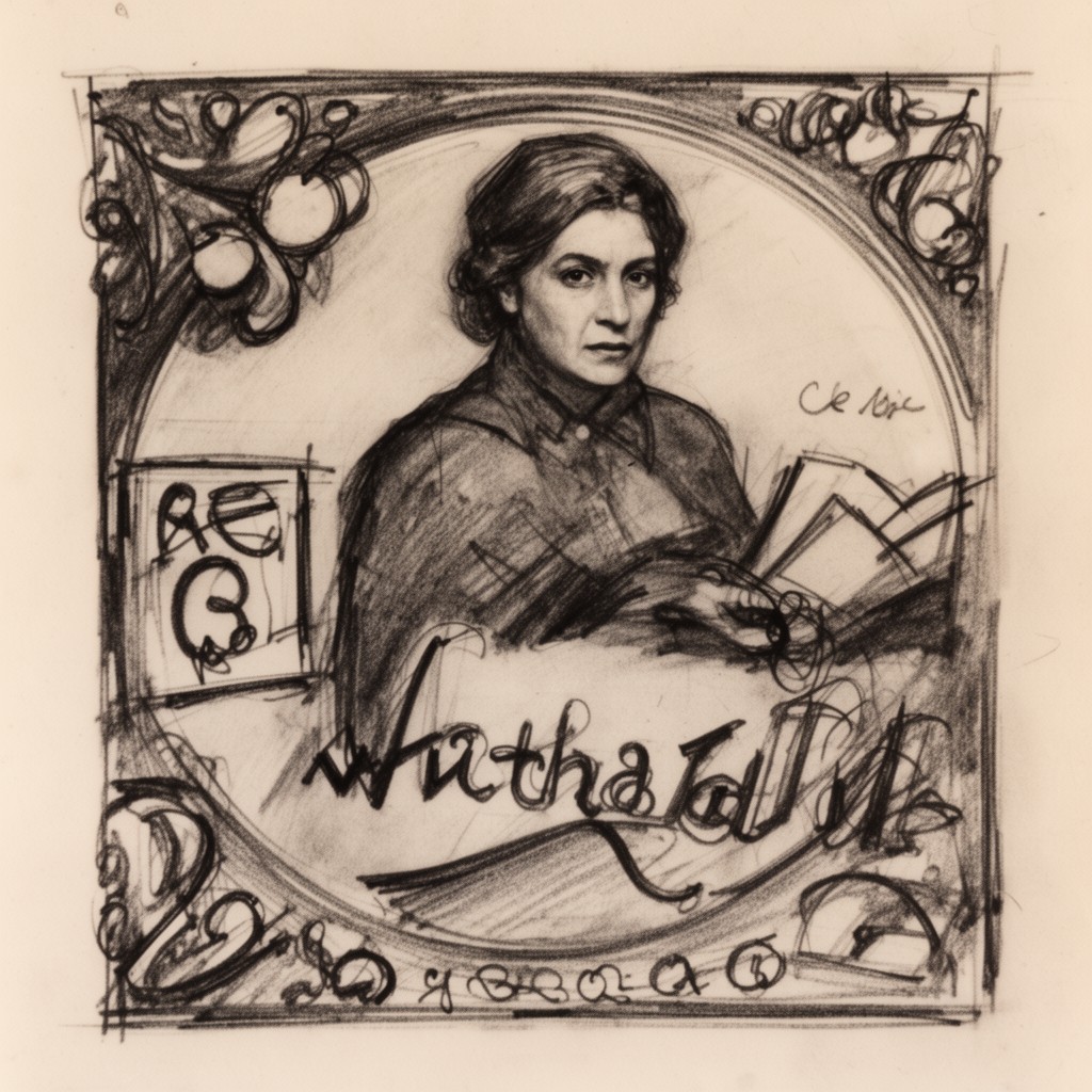 AI-generated illustration of Julia Warhola