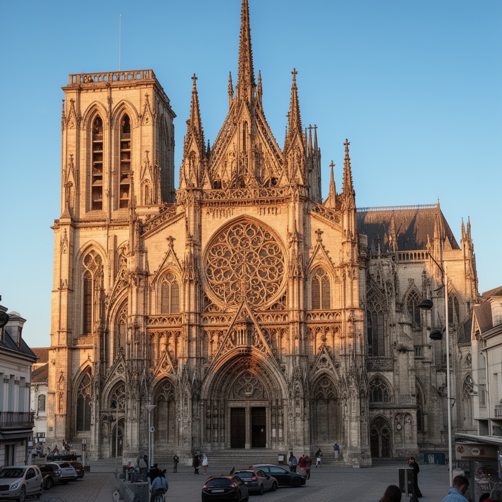 AI-generated illustration of Rouen Cathedral