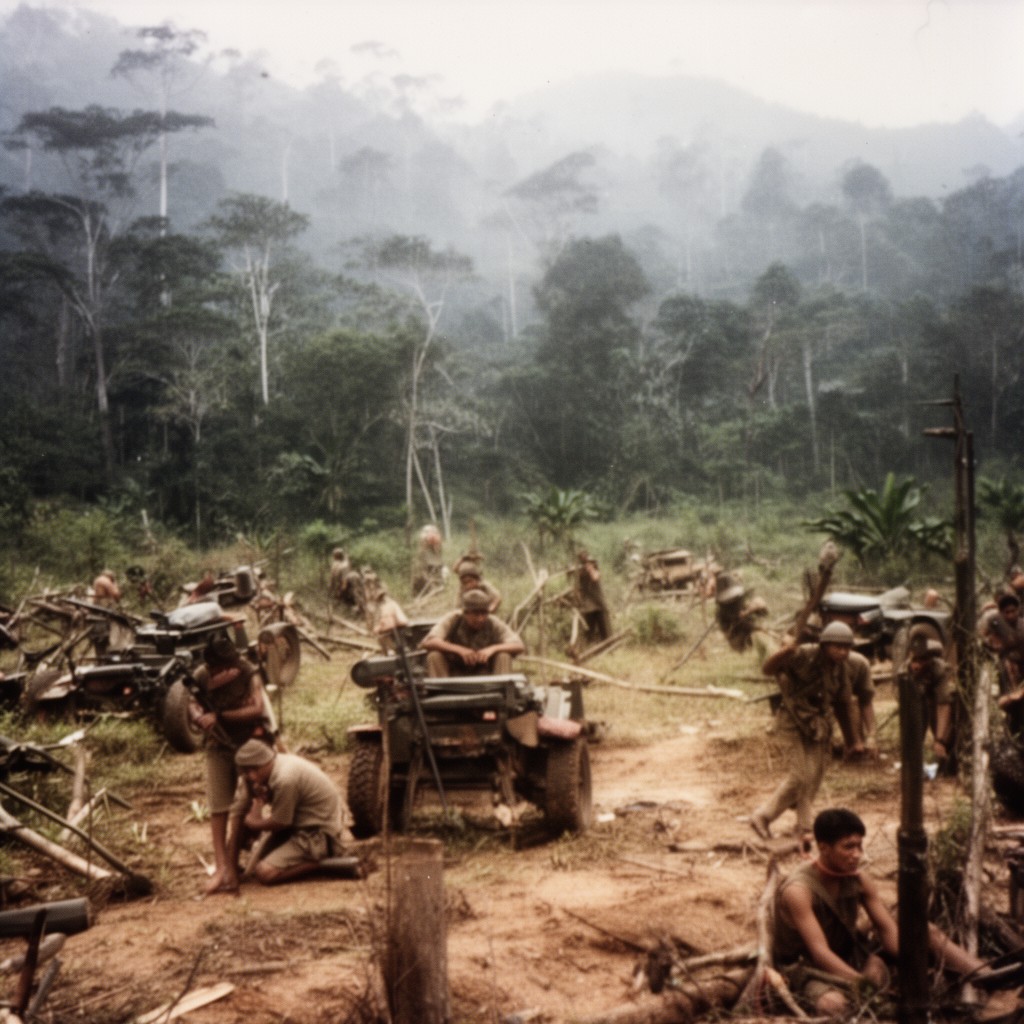 AI-generated illustration of Borneo Confrontation