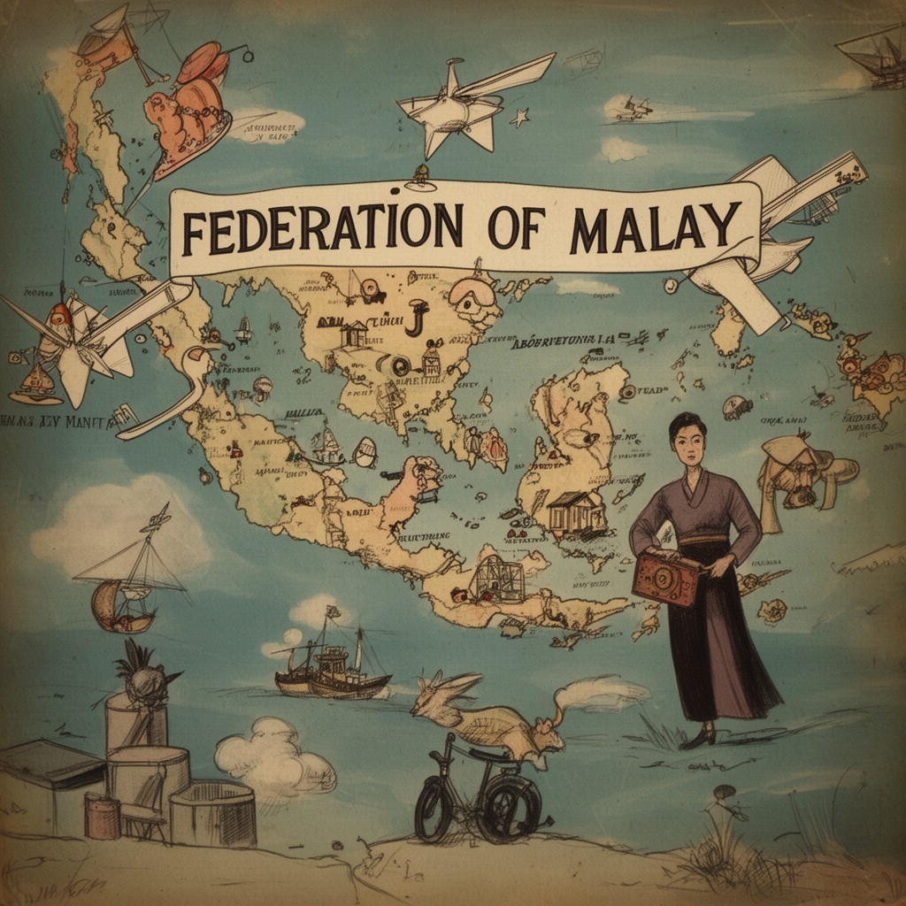 AI-generated illustration of Federation of Malaya