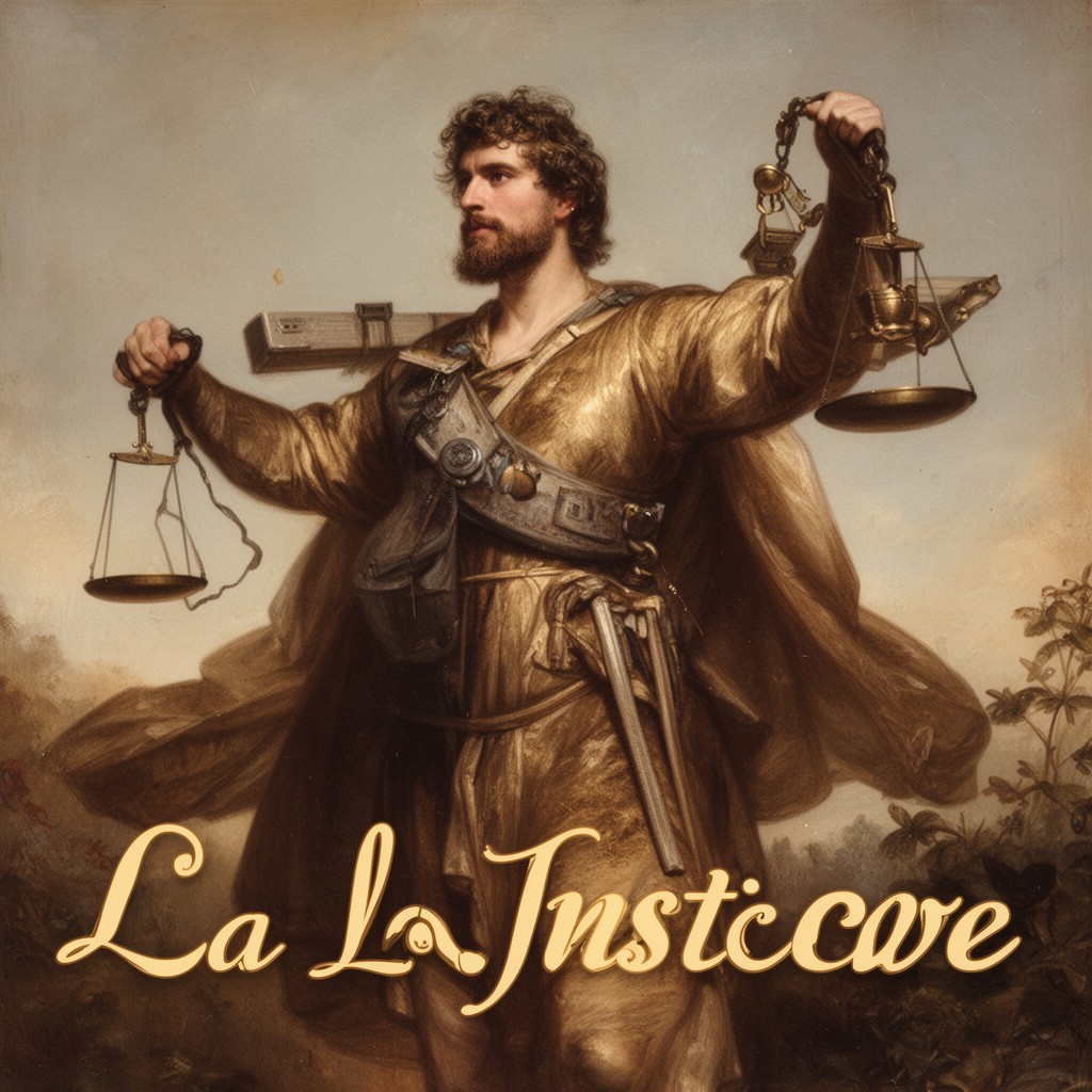 AI-generated illustration of La Justice