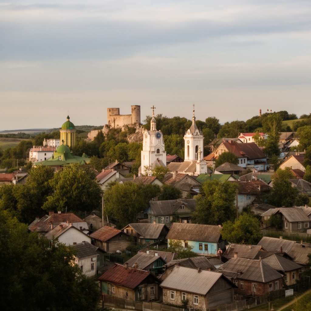 AI-generated illustration of Western Ukraine