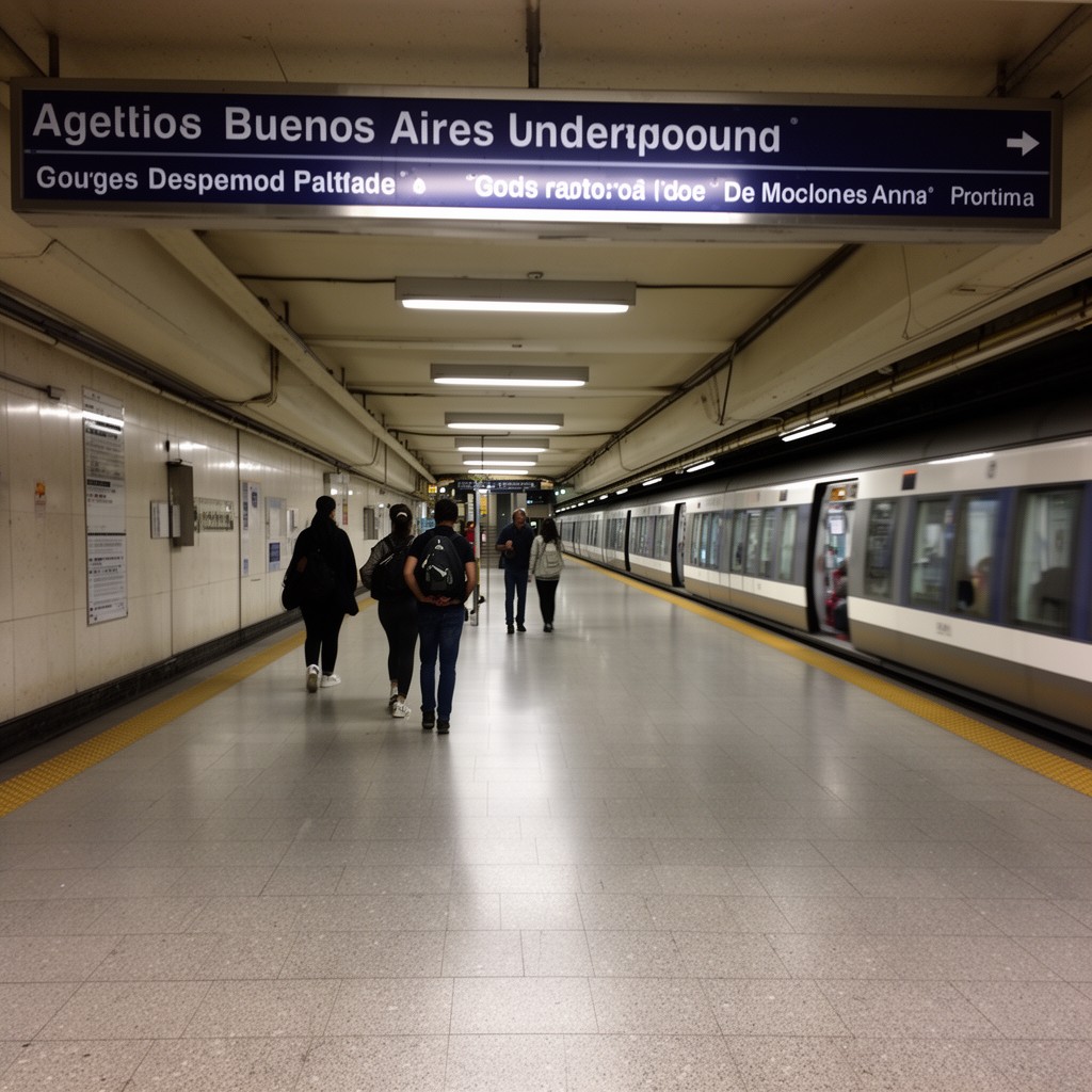 AI-generated illustration of Buenos Aires Underground