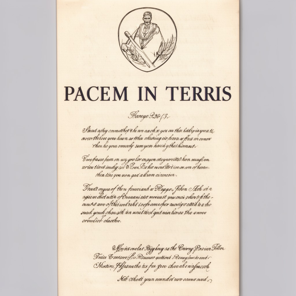 AI-generated illustration of Pacem in terris