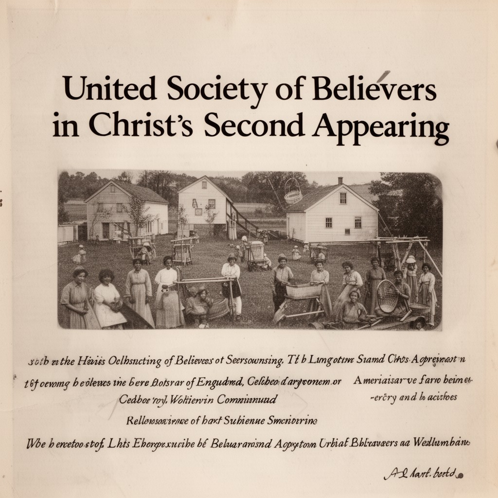 AI-generated illustration of United Society of Believers in Christ’s Second Appearing