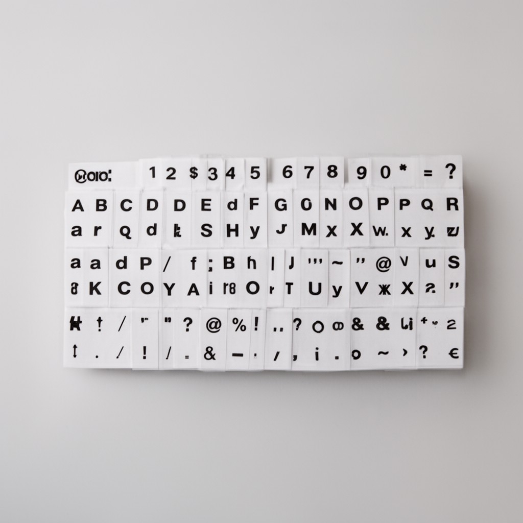 AI-generated illustration of Basic Latin