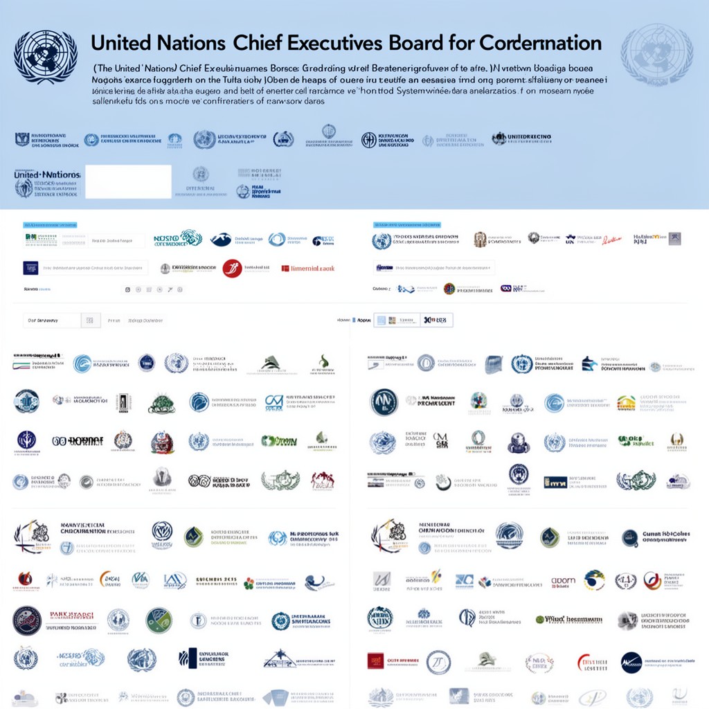 AI-generated illustration of United Nations Chief Executives Board for Coordination