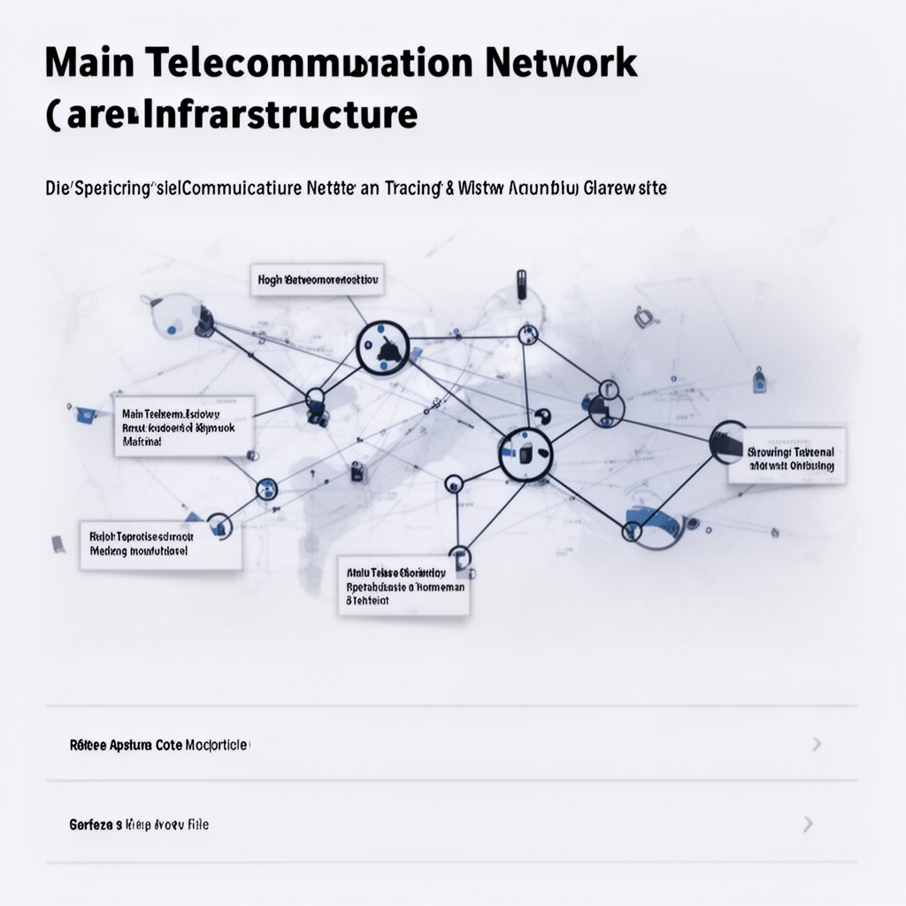 AI-generated illustration of Main Telecommunication Network
