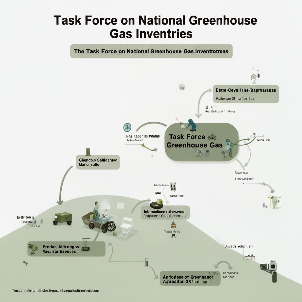 AI-generated illustration of Task Force on National Greenhouse Gas Inventories