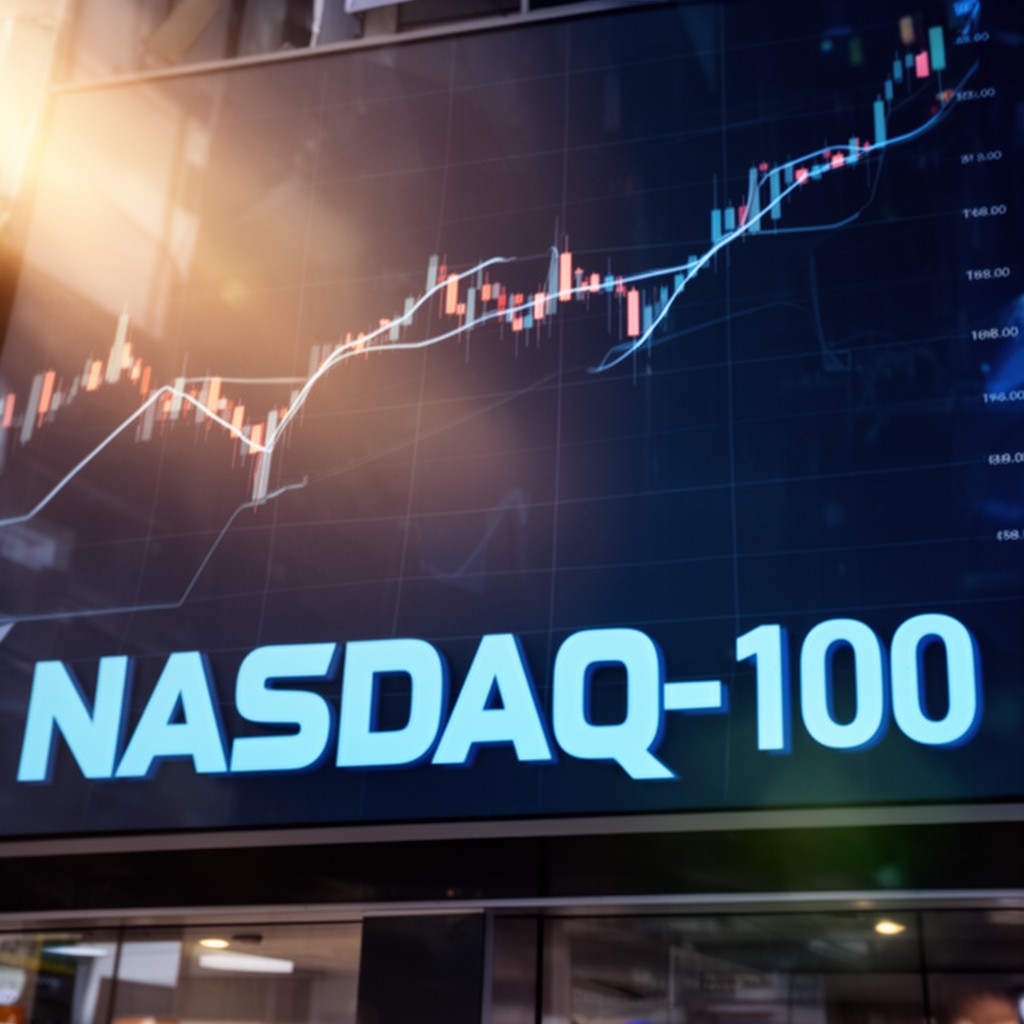 AI-generated illustration of NASDAQ-100 Index
