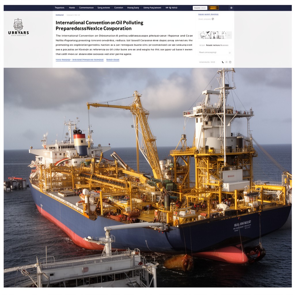 AI-generated illustration of International Convention on Oil Pollution Preparedness, Response and Co-operation