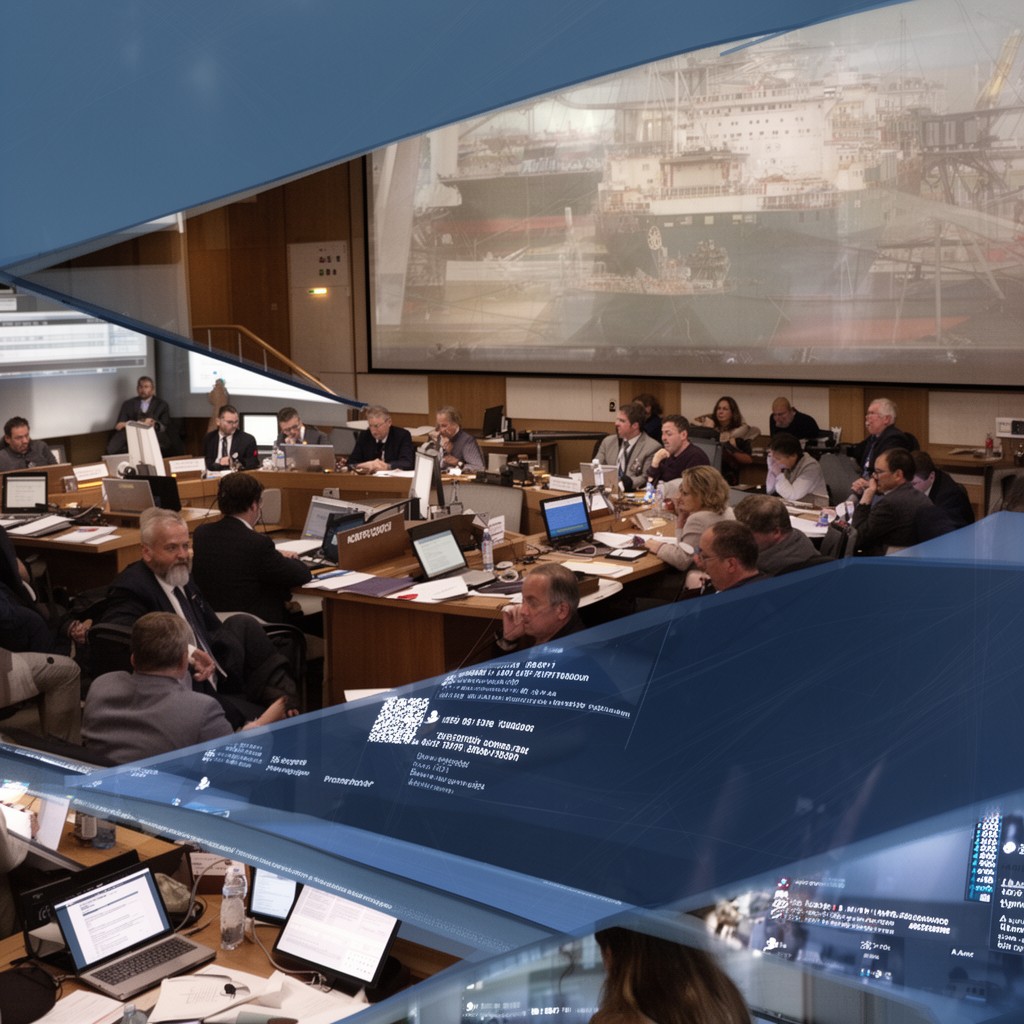 AI-generated illustration of IMO Legal Committee