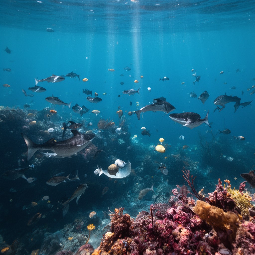 AI-generated illustration of Life Below Water