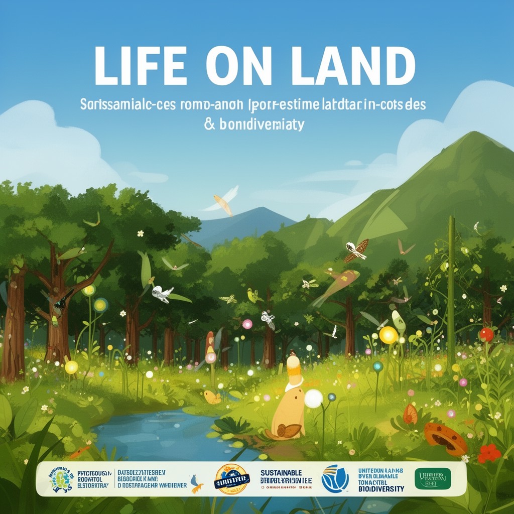 AI-generated illustration of Life on Land
