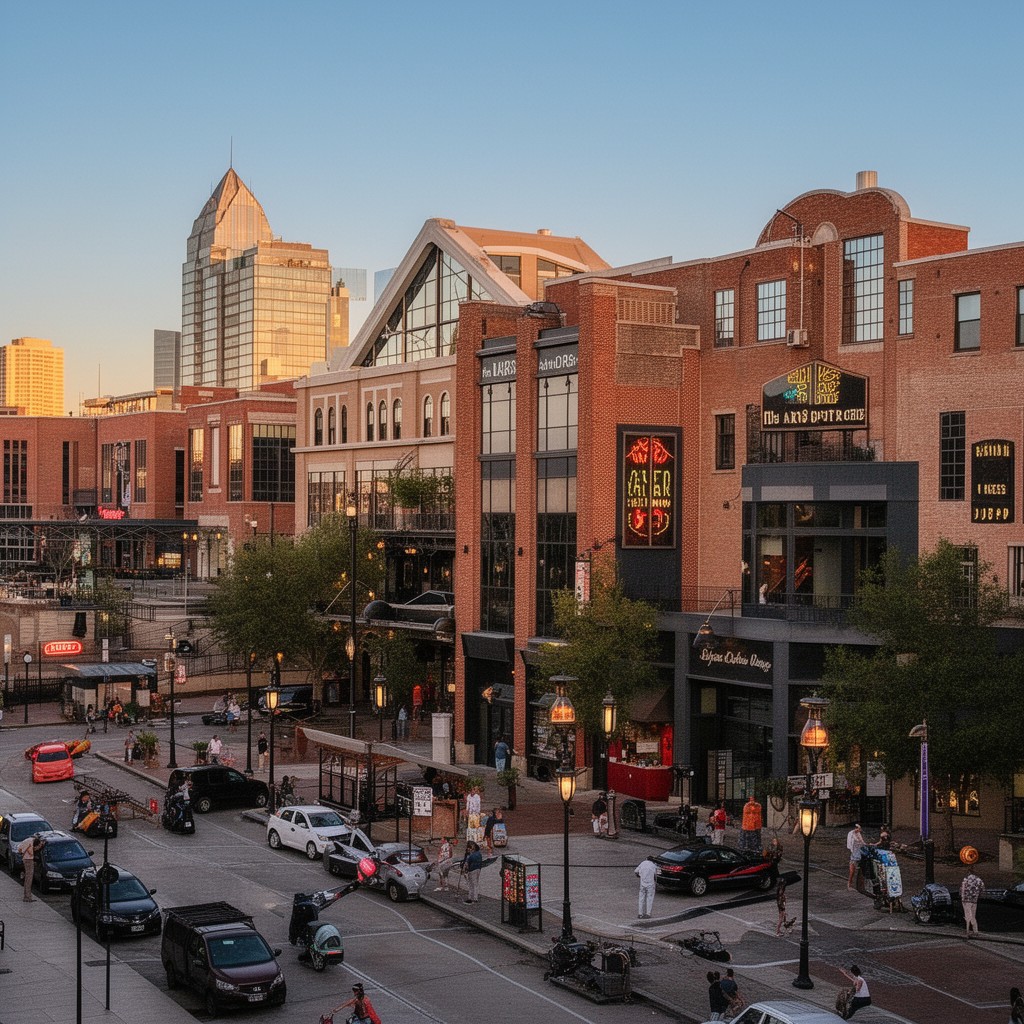 AI-generated illustration of Arts District