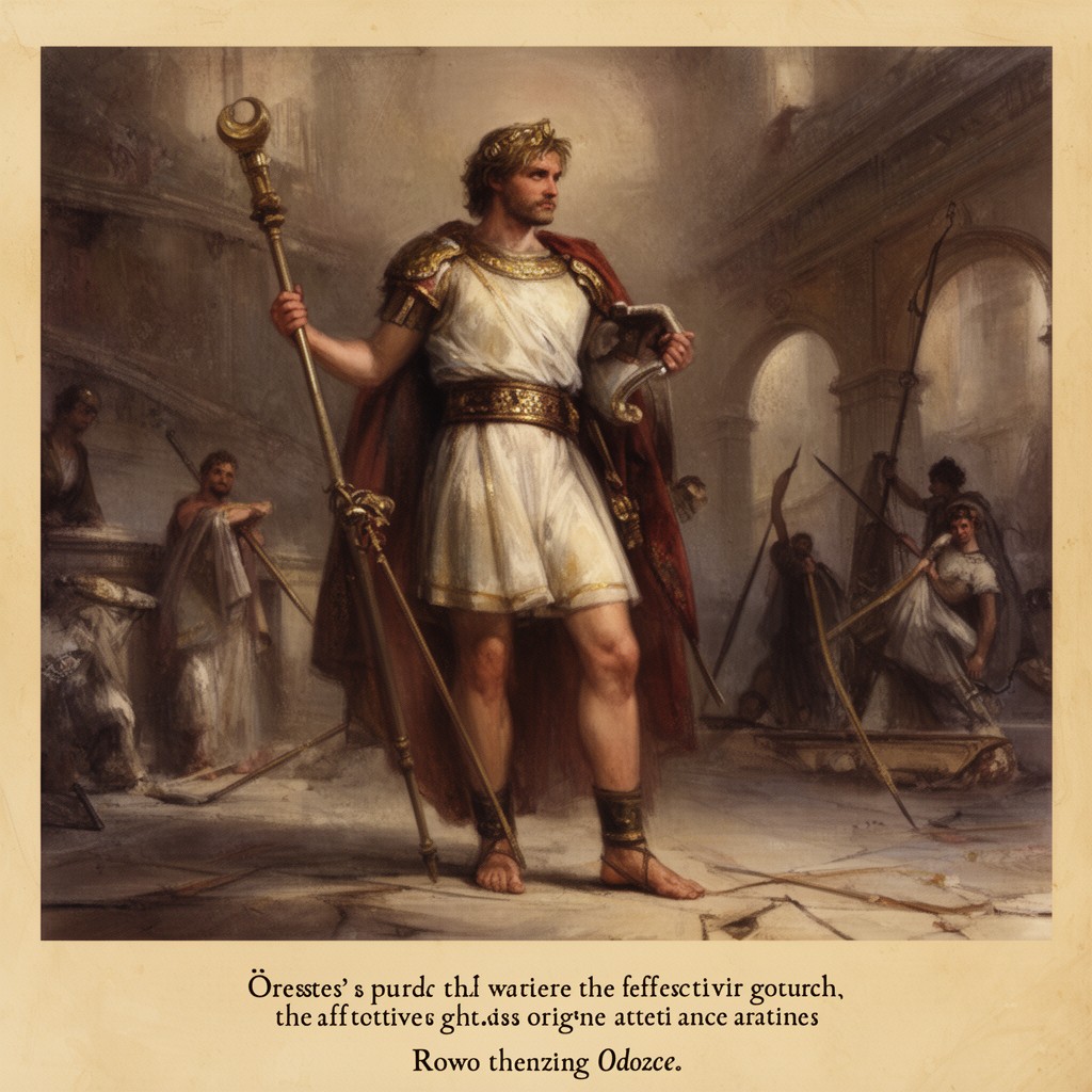 AI-generated illustration of Orestes