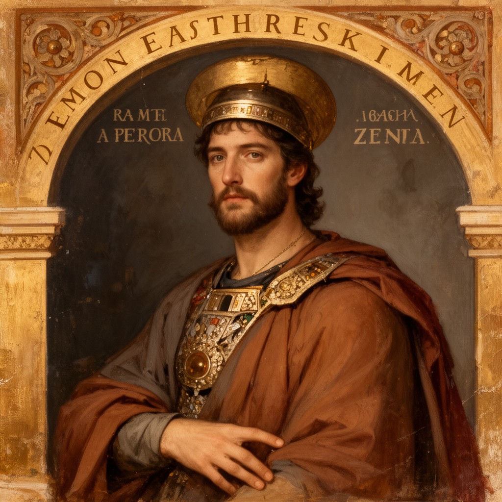 AI-generated illustration of Eastern Roman emperor Zeno