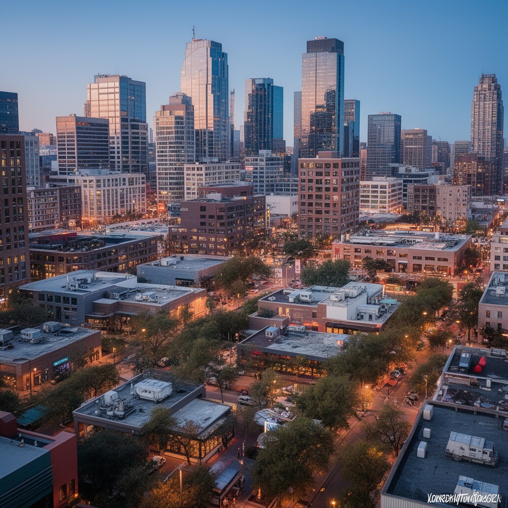 AI-generated illustration of Uptown Dallas
