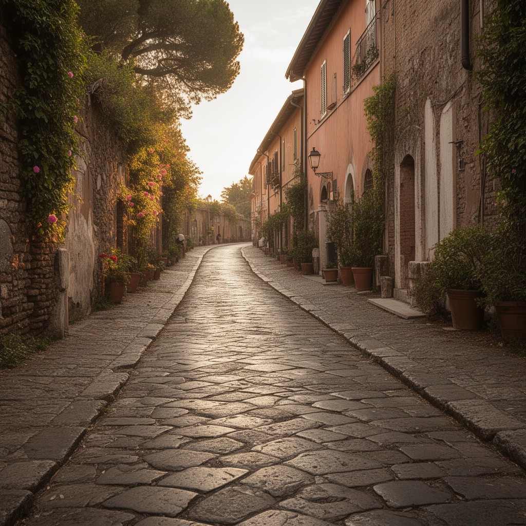 AI-generated illustration of Via Appia