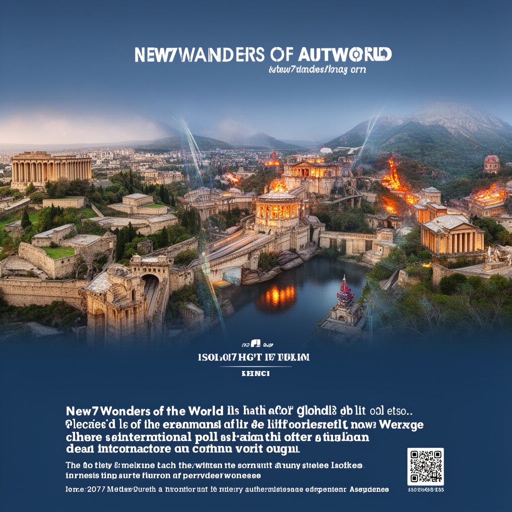 AI-generated illustration of New7Wonders of the World