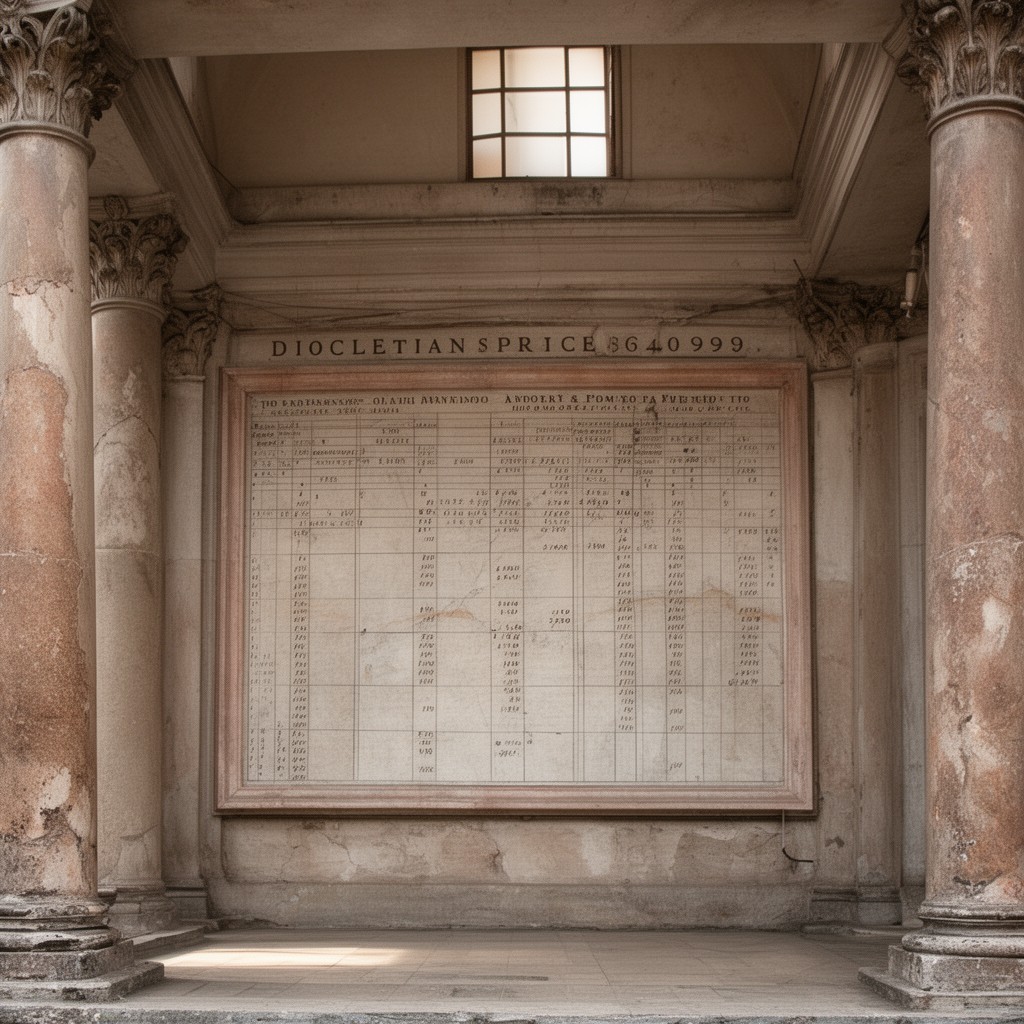 AI-generated illustration of Diocletian's price edict