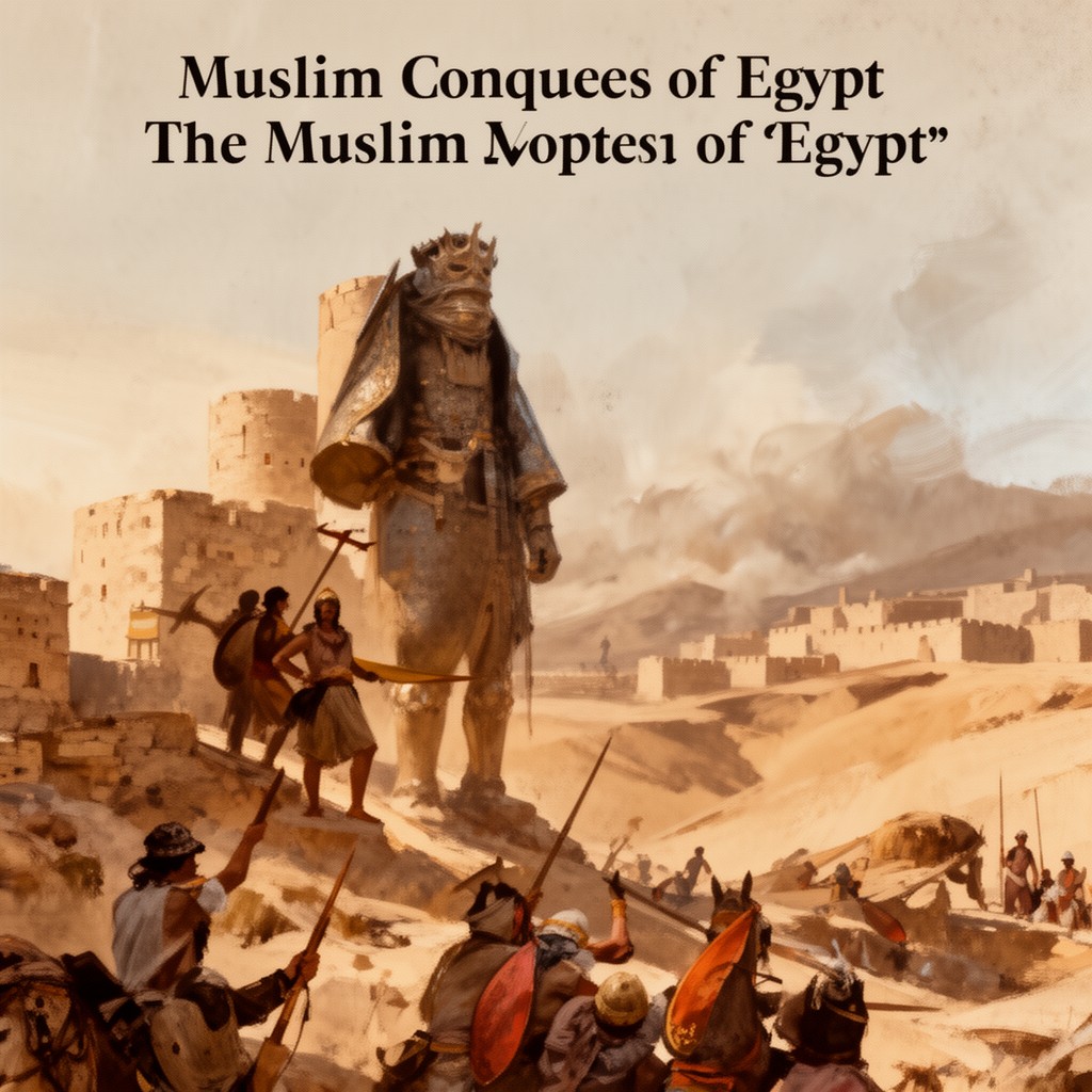 AI-generated illustration of Muslim conquest of Egypt