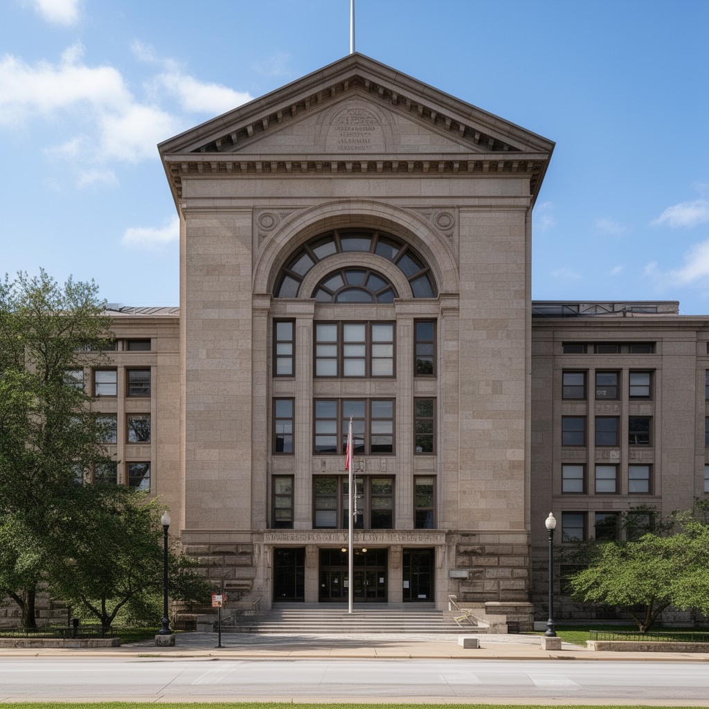 AI-generated illustration of Fayette County Courthouse