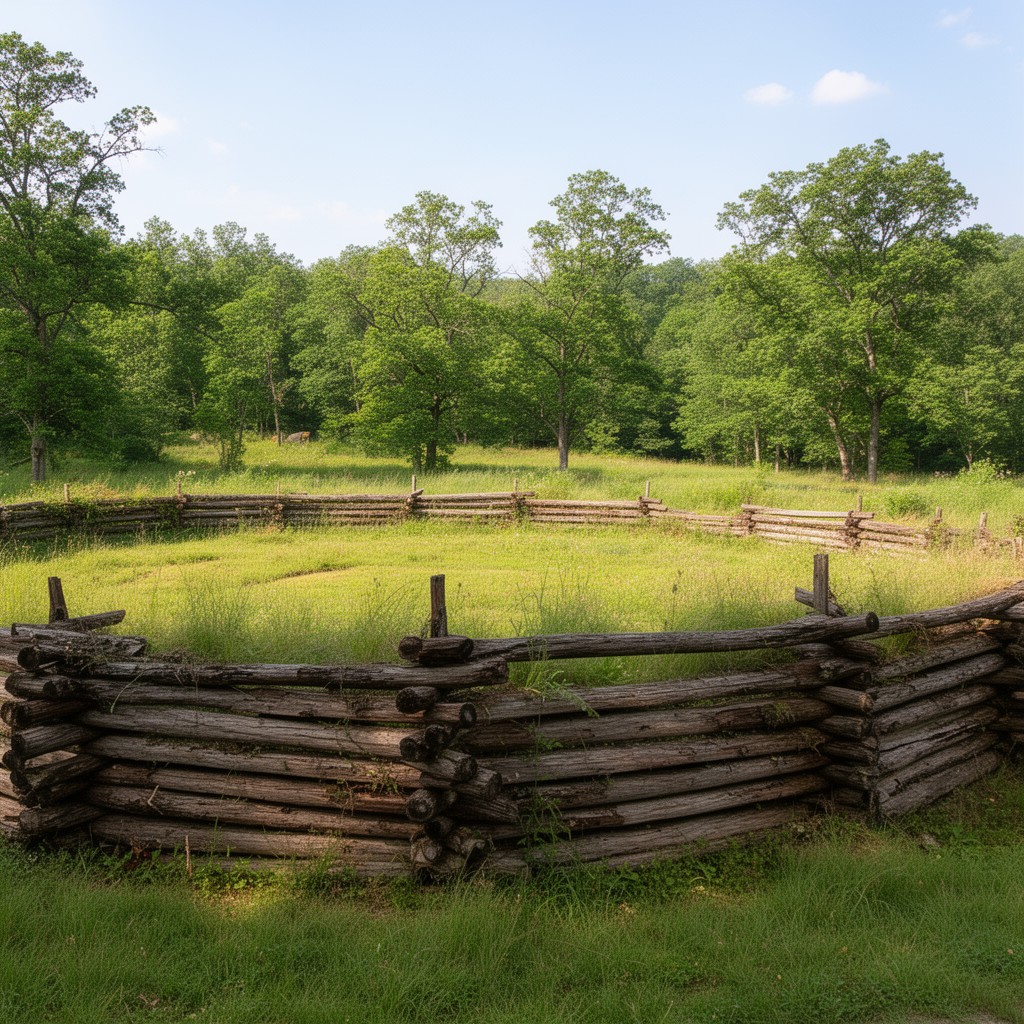 AI-generated illustration of Fort Necessity National Battlefield