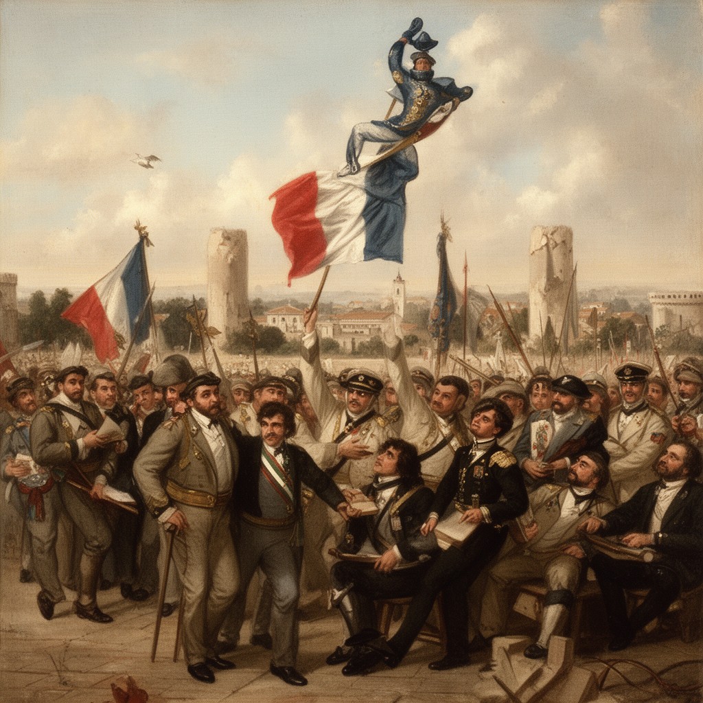 AI-generated illustration of Italian Risorgimento
