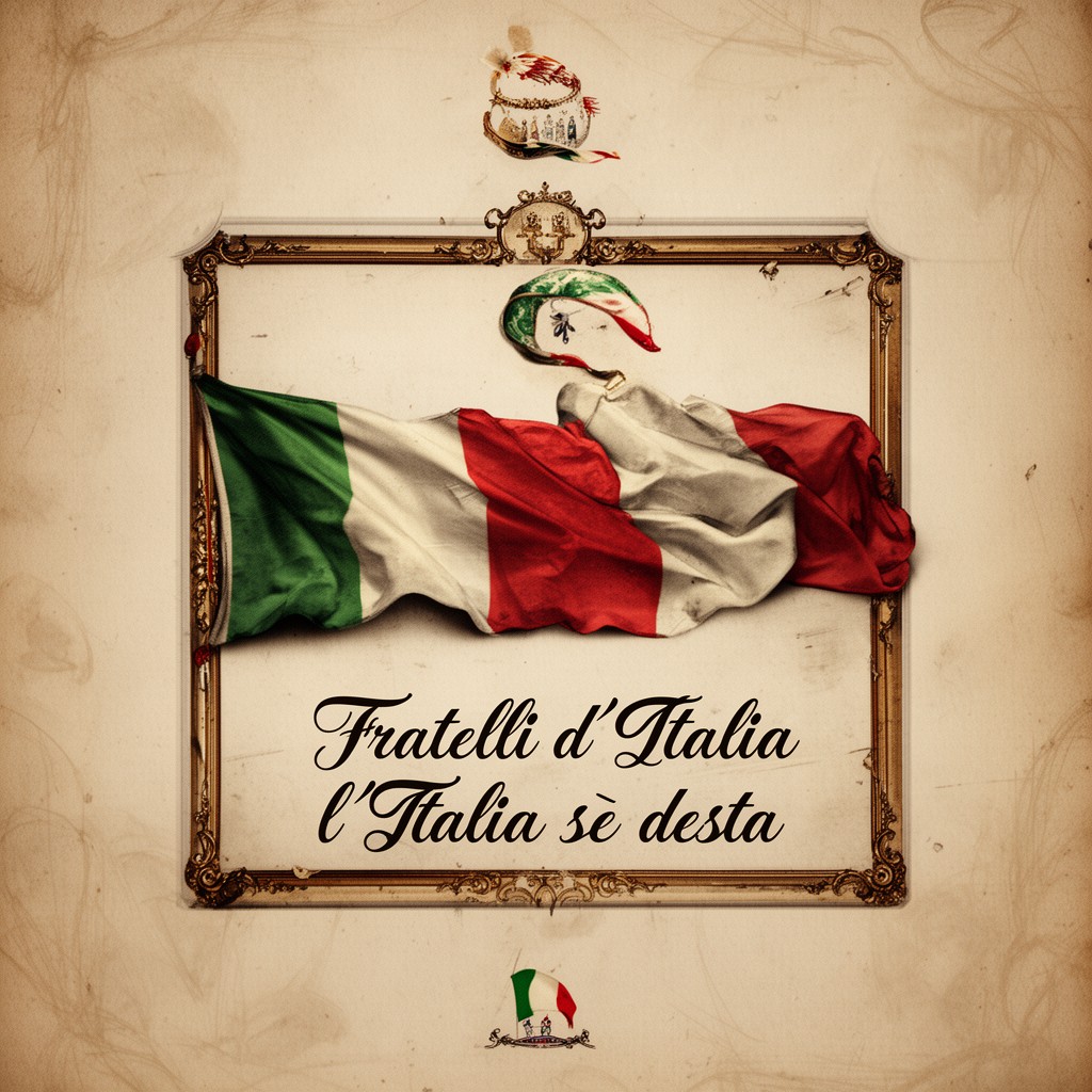 AI-generated illustration of Fratelli d’Italia, l’Italia s’è desta