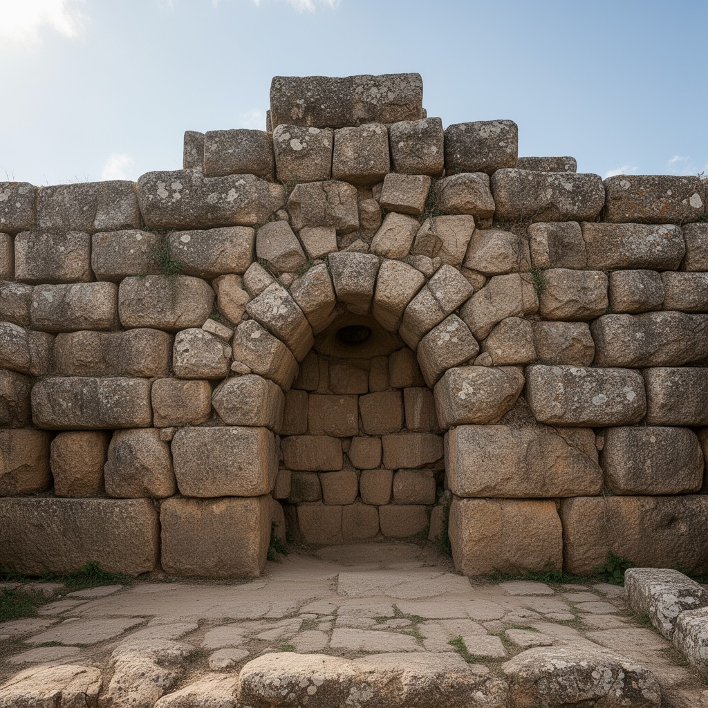 AI-generated illustration of Cyclopean masonry