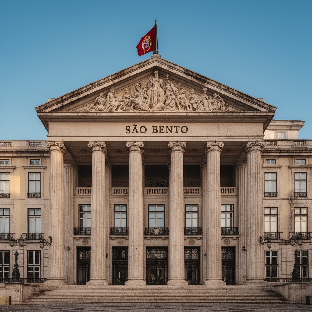 AI-generated illustration of São Bento Palace
