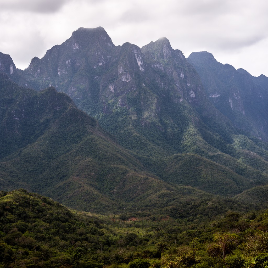 AI-generated illustration of Sierra Maestra mountains