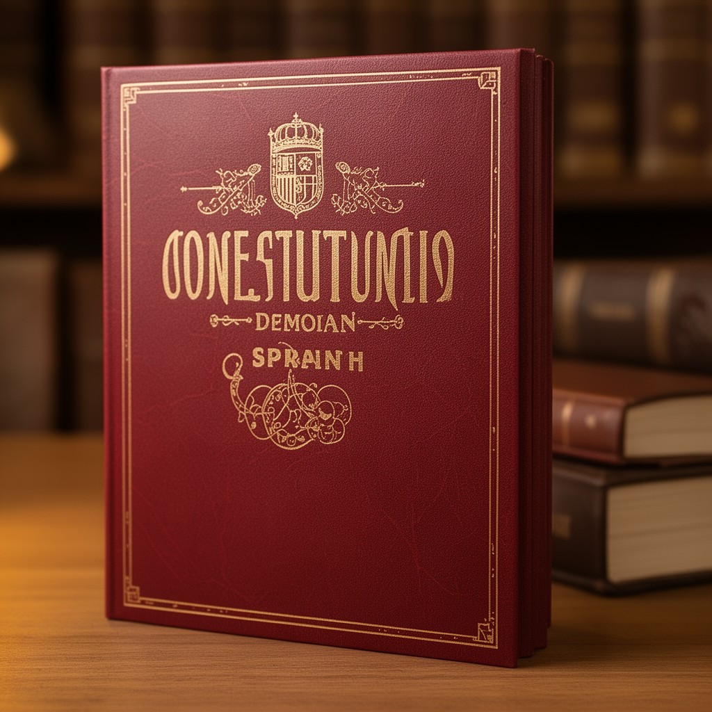 AI-generated illustration of Spanish Constitution
