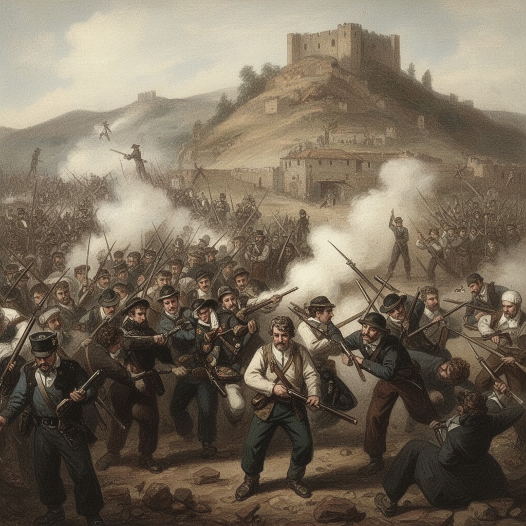 AI-generated illustration of Carlist Wars