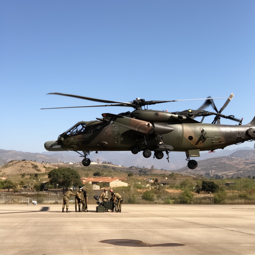 AI-generated illustration of Fuerzas Aeromóviles del Ejército de Tierra