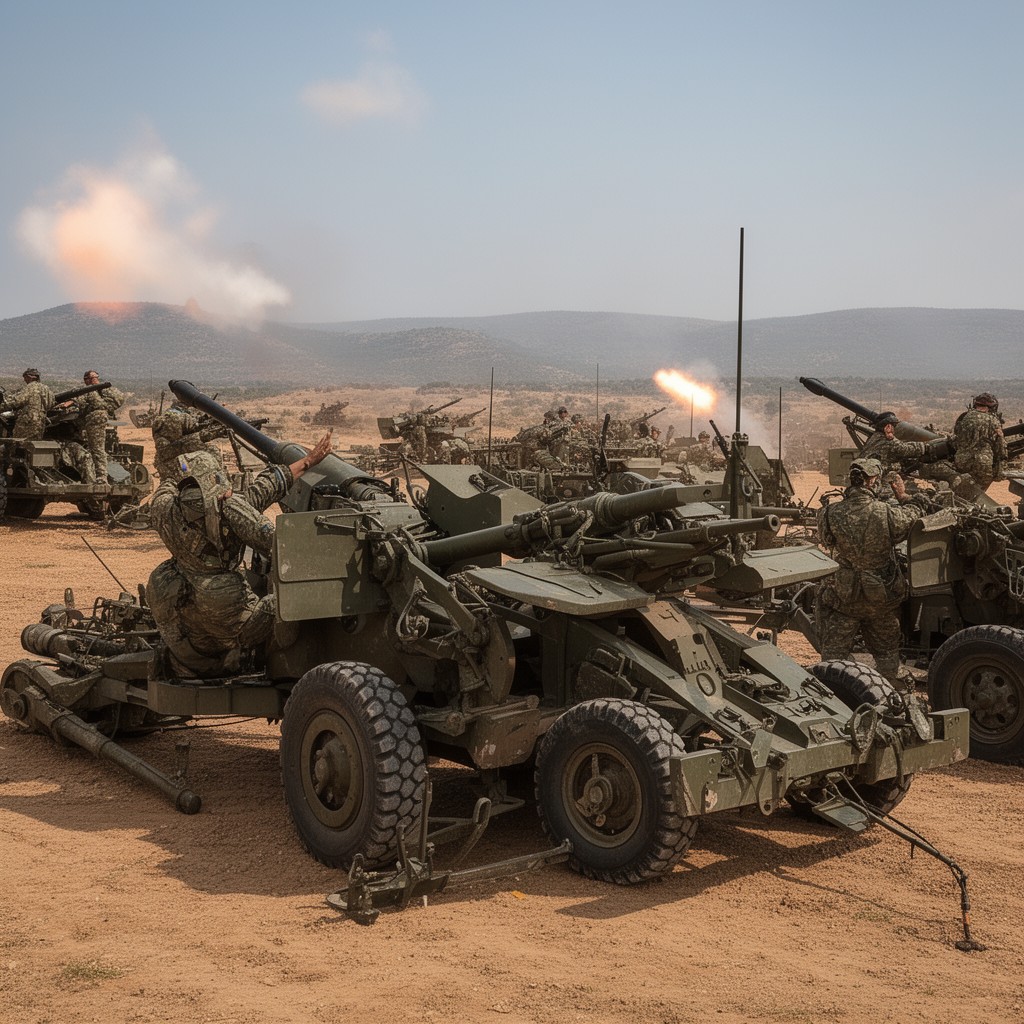AI-generated illustration of Artillery Command