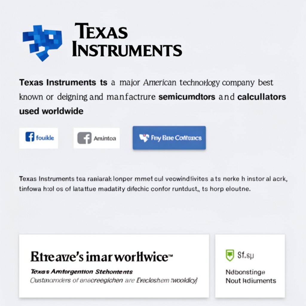 AI-generated illustration of Texas Instruments