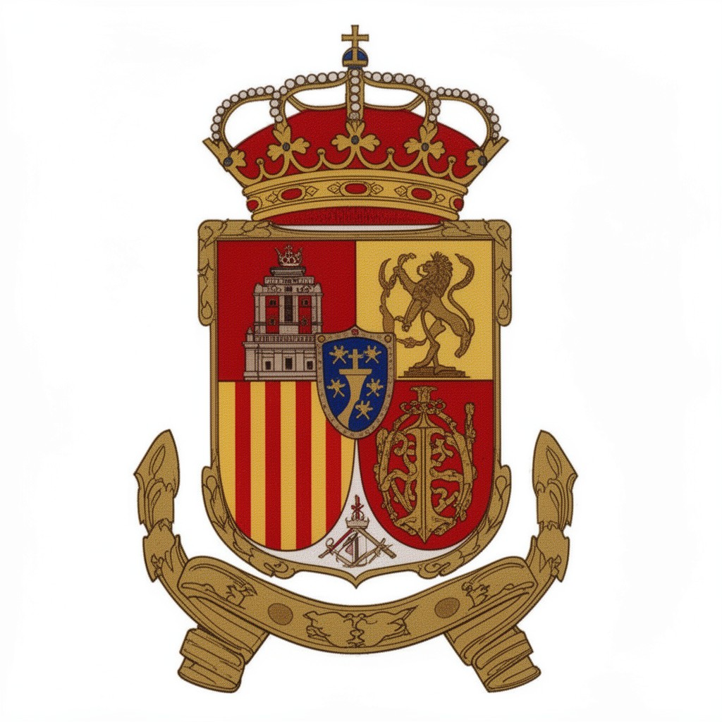 AI-generated illustration of Spanish Army coat of arms