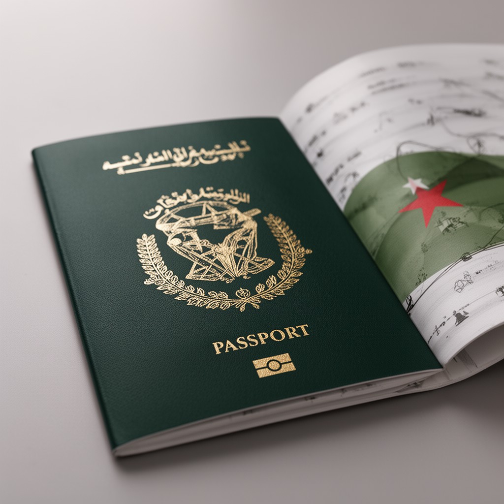 AI-generated illustration of Palestinian passport