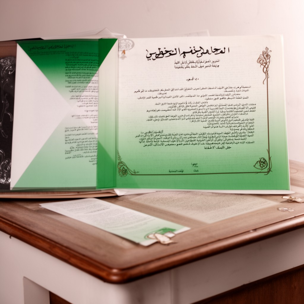 AI-generated illustration of Palestinian Basic Law