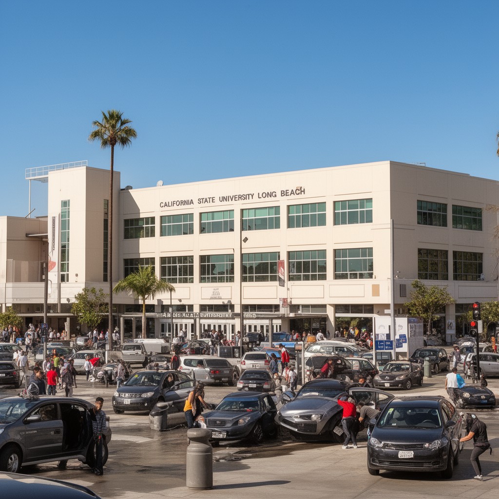 AI-generated illustration of California State University, Long Beach