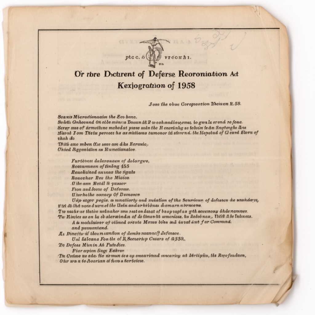 AI-generated illustration of Department of Defense Reorganization Act of 1958