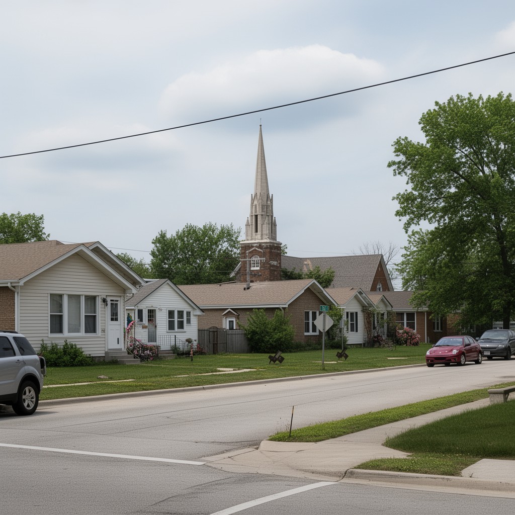 AI-generated illustration of South Holland, Illinois